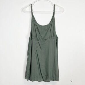 Free People Mini Slip Dress Womens Small Green Adjustable Straps